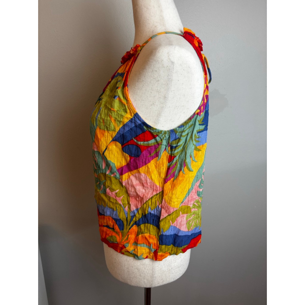 Women's Christian Siriano New York Tank Top XS beachy vacation boho Multicolor - Picture 4 of 6